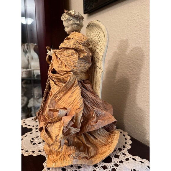 Vintage Gold Gown Angel Tree Topper - Picture 4 of 7